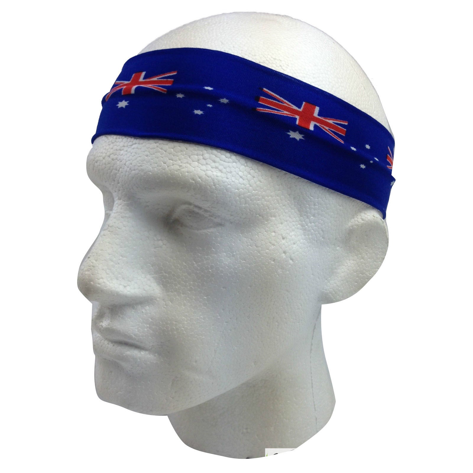 Australia Flag Headband Tennis Cricket Australia Day Aussie Costume in Blue V563-13271-BLUE
