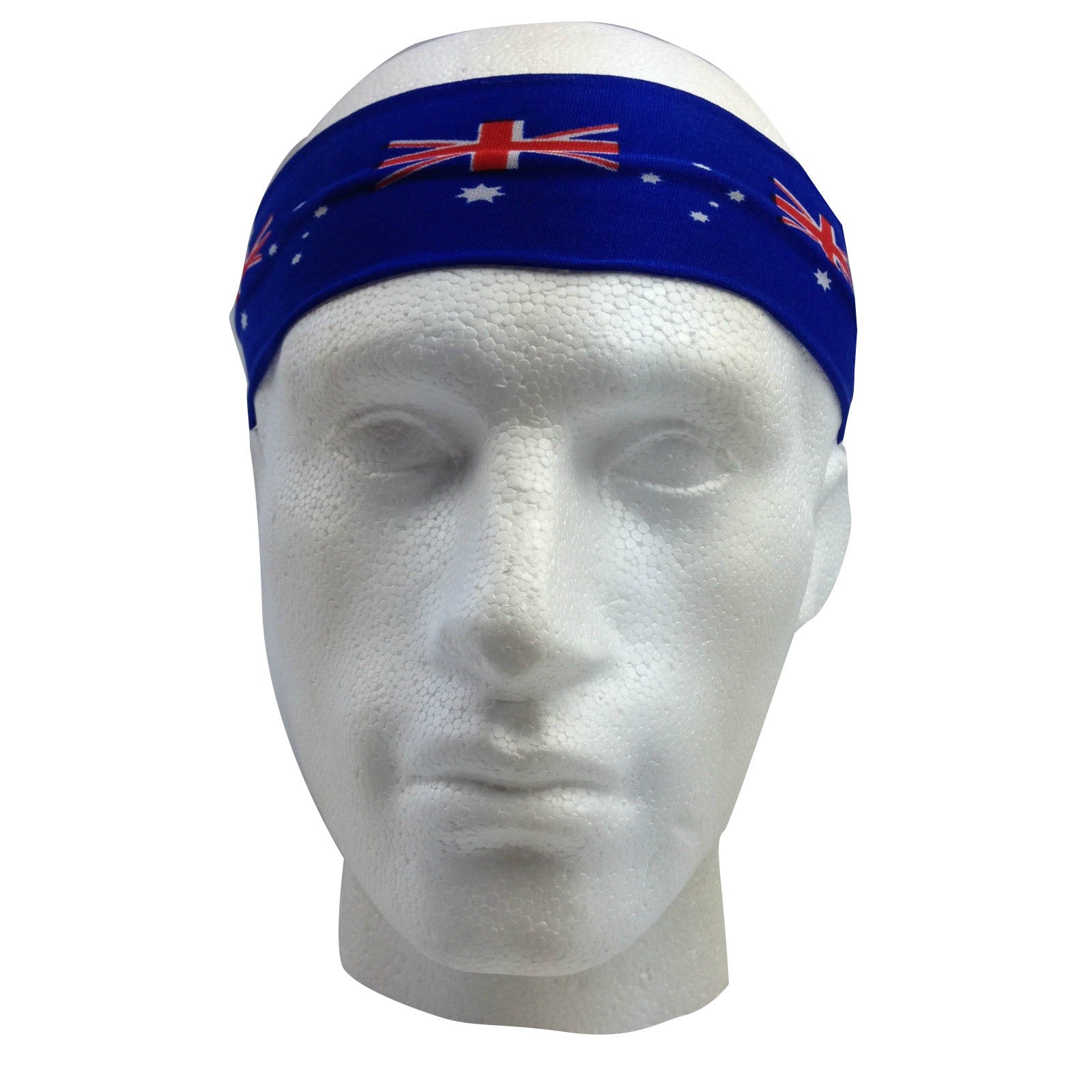 Australia Flag Headband Tennis Cricket Australia Day Aussie Costume in Blue V563-13271-BLUE