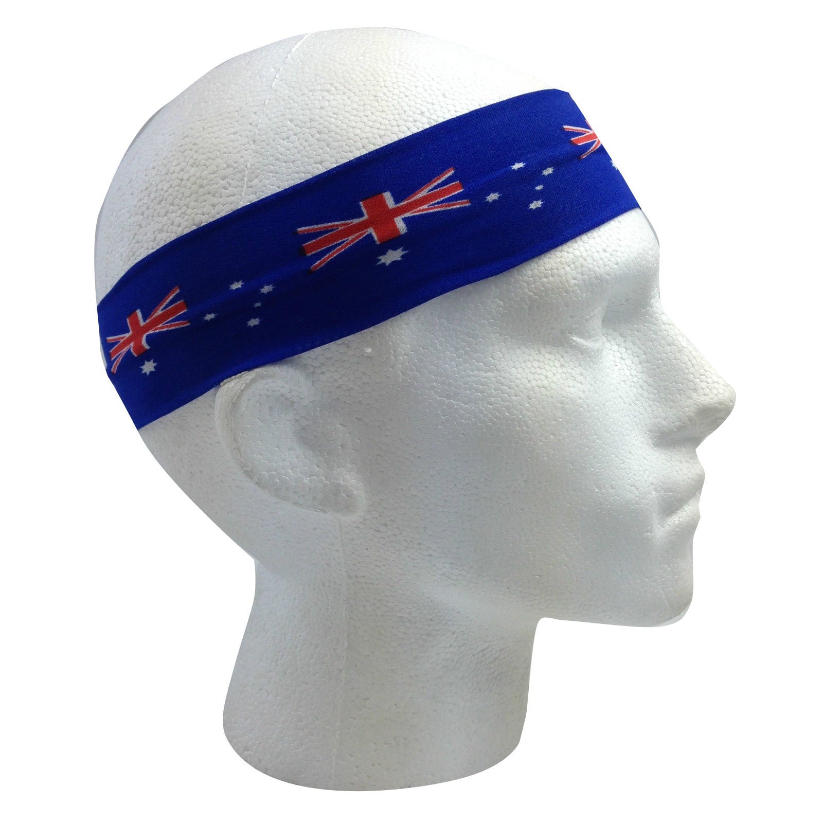 Australia Flag Headband Tennis Cricket Australia Day Aussie Costume in Blue V563-13271-BLUE
