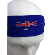 Australia Flag Headband Tennis Cricket Australia Day Aussie Costume in Blue V563-13271-BLUE