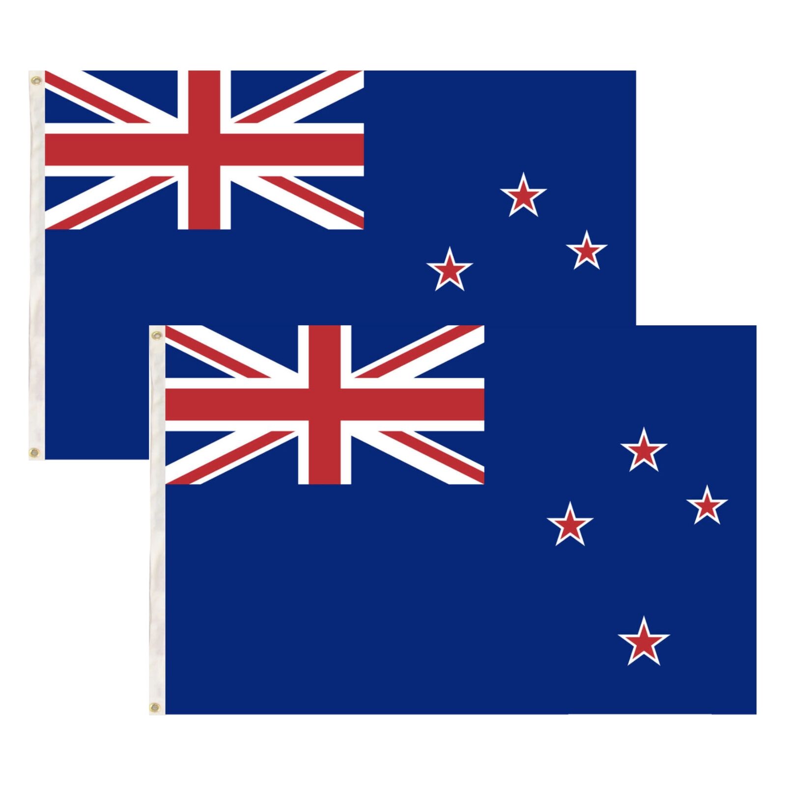 2x New Zealand Country Flags Kiwi Heavy Duty Outdoor Maori - 150cm x 90cm V563-13276_2X