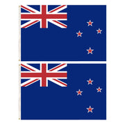 2x New Zealand Country Flags Kiwi Heavy Duty Outdoor Maori - 150cm x 90cm V563-13276_2X