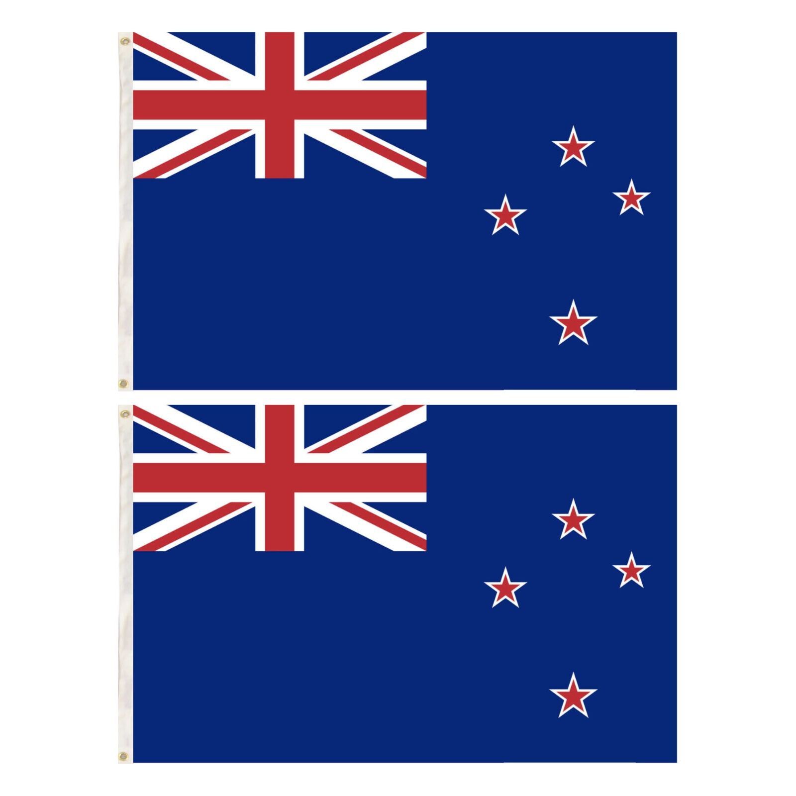 2x New Zealand Country Flags Kiwi Heavy Duty Outdoor Maori - 150cm x 90cm V563-13276_2X