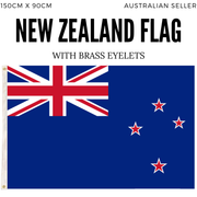 2x New Zealand Country Flags Kiwi Heavy Duty Outdoor Maori - 150cm x 90cm V563-13276_2X