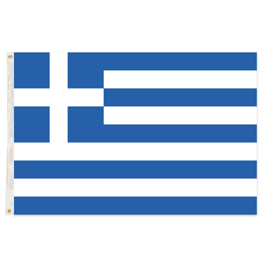 Greece Country Flag Greek Heavy Duty National Olympics Europe - 150cm x 90cm V563-13277