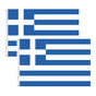 2x Greece Country Flags Greek Heavy Duty National Olympics Europe - 150cm x 90cm V563-13277_2X