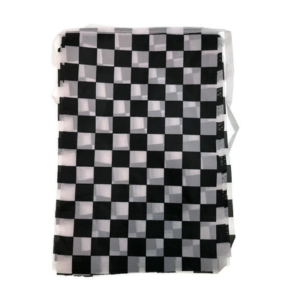 CHECKERED BUNTING FLAG Race Car Chequered Flag Banner Hanging Decoration Rectangular - 10.8 Metres V563-13281-3PK