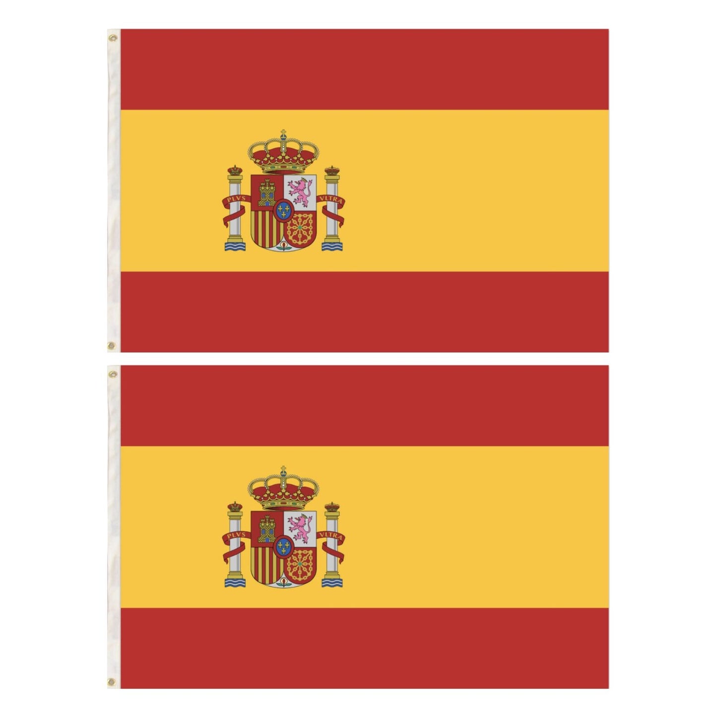 2x Spain Spanish Country Flags Heavy Duty Outdoor Espana - 150cm x 90cm V563-13284_2X