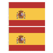 2x Spain Spanish Country Flags Heavy Duty Outdoor Espana - 150cm x 90cm V563-13284_2X