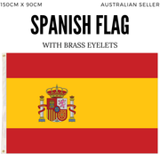 2x Spain Spanish Country Flags Heavy Duty Outdoor Espana - 150cm x 90cm V563-13284_2X