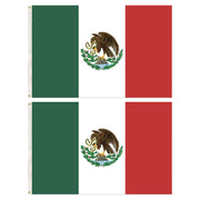 2x Mexico Mexican Country Flags Heavy Duty Outdoor - 150cm x 90cm V563-13285_2X