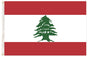 Lebanon Lebanese Country Flag Heavy Duty Outdoor - 150cm x 90cm V563-13286