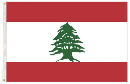 Lebanon Lebanese Country Flag Heavy Duty Outdoor - 150cm x 90cm V563-13286