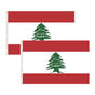 2x Lebanon Lebanese Country Flags Heavy Duty Outdoor - 150cm x 90cm V563-13286_2X