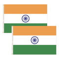 2x India Country Flags Indian Heavy Duty National Cricket Diwali Divali - 150cm x 90cm V563-13287_2X