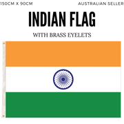2x India Country Flags Indian Heavy Duty National Cricket Diwali Divali - 150cm x 90cm V563-13287_2X