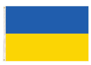 Ukraine Country Flag Ukrainian Heavy Duty with Metal Eyelets - 150cm x 90cm V563-13295