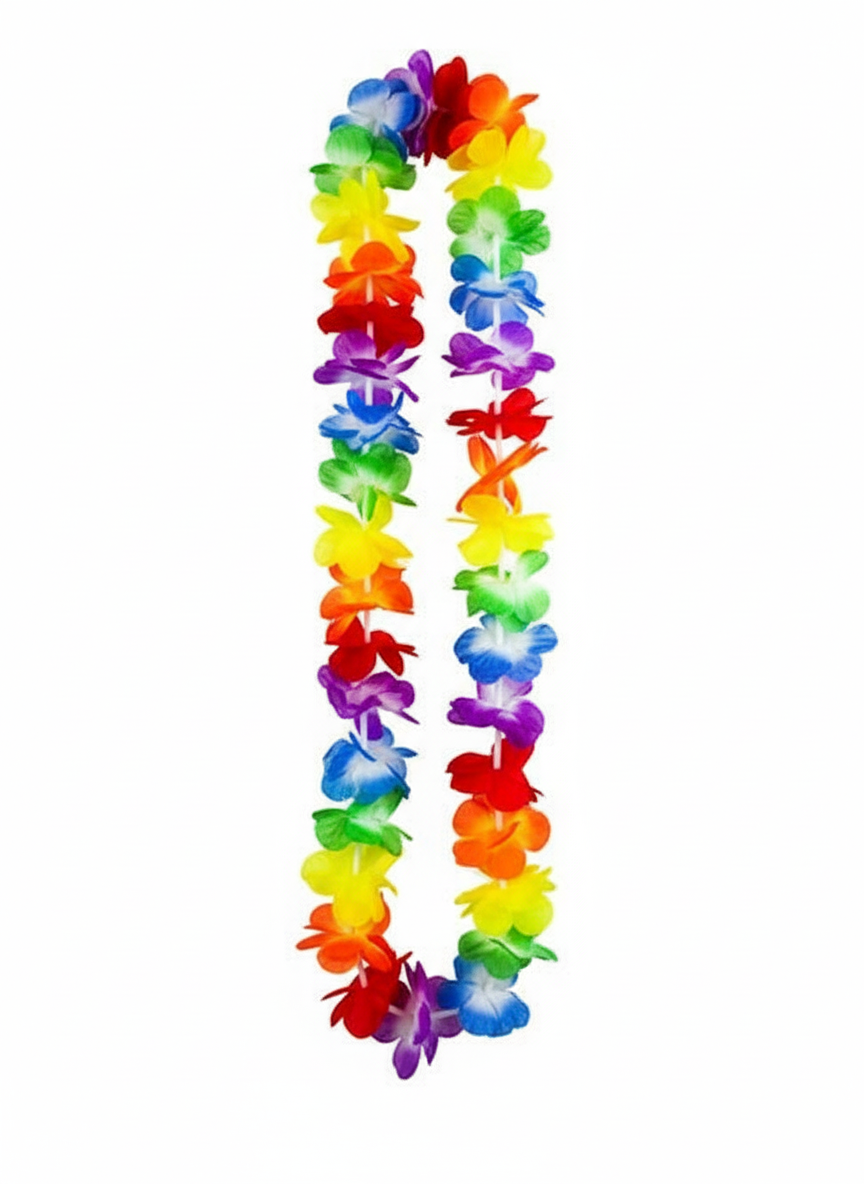 40cm HAWAIIAN LEI Tropical Beach Theme Hawaii Luau Party Garland Flowers V563-13322-12