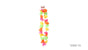 40cm HAWAIIAN LEI Tropical Beach Theme Hawaii Luau Party Garland Flowers V563-13322-13