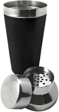700ml Vin Bouquet Cocktail Shaker Shaker with Strainer in Silver/Black V563-13645