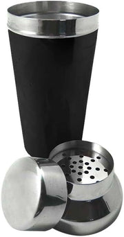 700ml Vin Bouquet Cocktail Shaker Shaker with Strainer in Silver/Black V563-13645