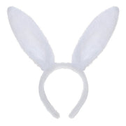 BUNNY EARS HEADBAND Hairband Easter Costume Party Accessory Fancy Dress V563-14745-WHT