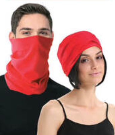 Seamless Tube Bandana Head Scarf Face Cover Mask Gaiter Ski Snow in Red V563-14775-RED