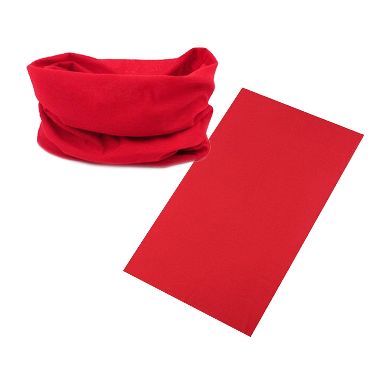 Seamless Tube Bandana Head Scarf Face Cover Mask Gaiter Ski Snow in Red V563-14775-RED