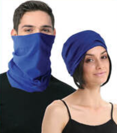 Seamless Tube Bandana Head Scarf Face Cover Mask Gaiter Ski Snow in Royal Blue V563-14775-ROYABLUE
