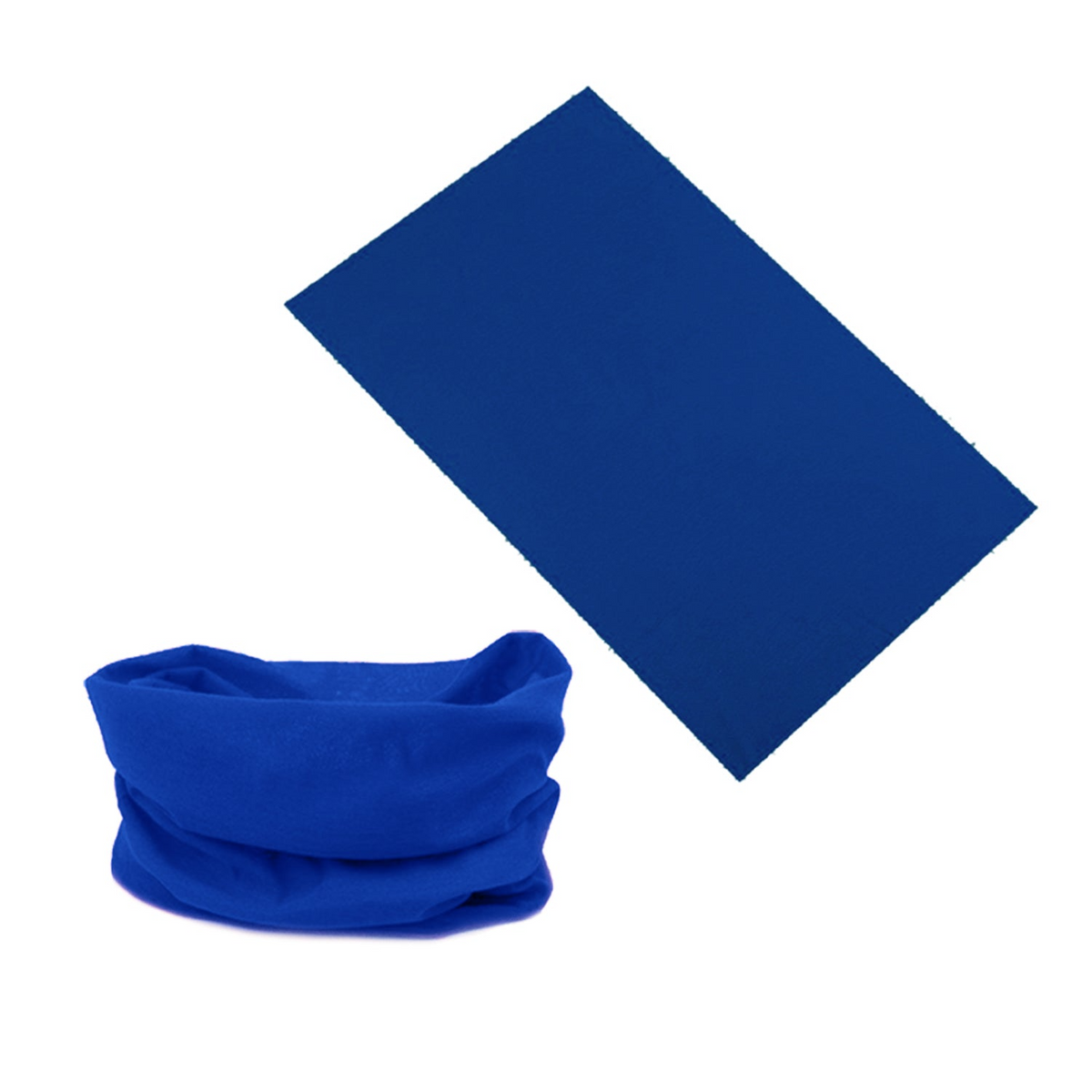 Seamless Tube Bandana Head Scarf Face Cover Mask Gaiter Ski Snow in Royal Blue V563-14775-ROYABLUE