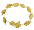 GOLD LEAF WREATH Greek Headband Crown Leaves Band Roman Costume Dress Party V563-14836