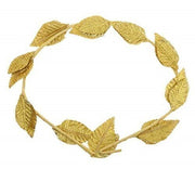 GOLD LEAF WREATH Greek Headband Crown Leaves Band Roman Costume Dress Party V563-14836