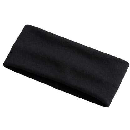 PLAIN HEADBAND Elastic Stretch Sports Yoga Hair Band Unisex 8cm Wide - Black V563-14895-BLK