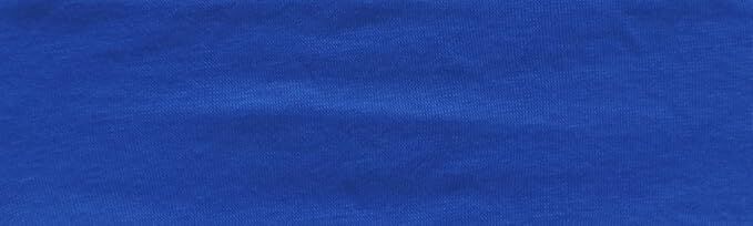 PLAIN HEADBAND Elastic Stretch Sports Yoga Hair Band Unisex 8cm Wide Wrap - Blue V563-14895-BLU