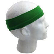 PLAIN HEADBAND Elastic Stretch Sport Yoga Hair Band Unisex 8cm Wide Wrap - Green V563-14895-GRN