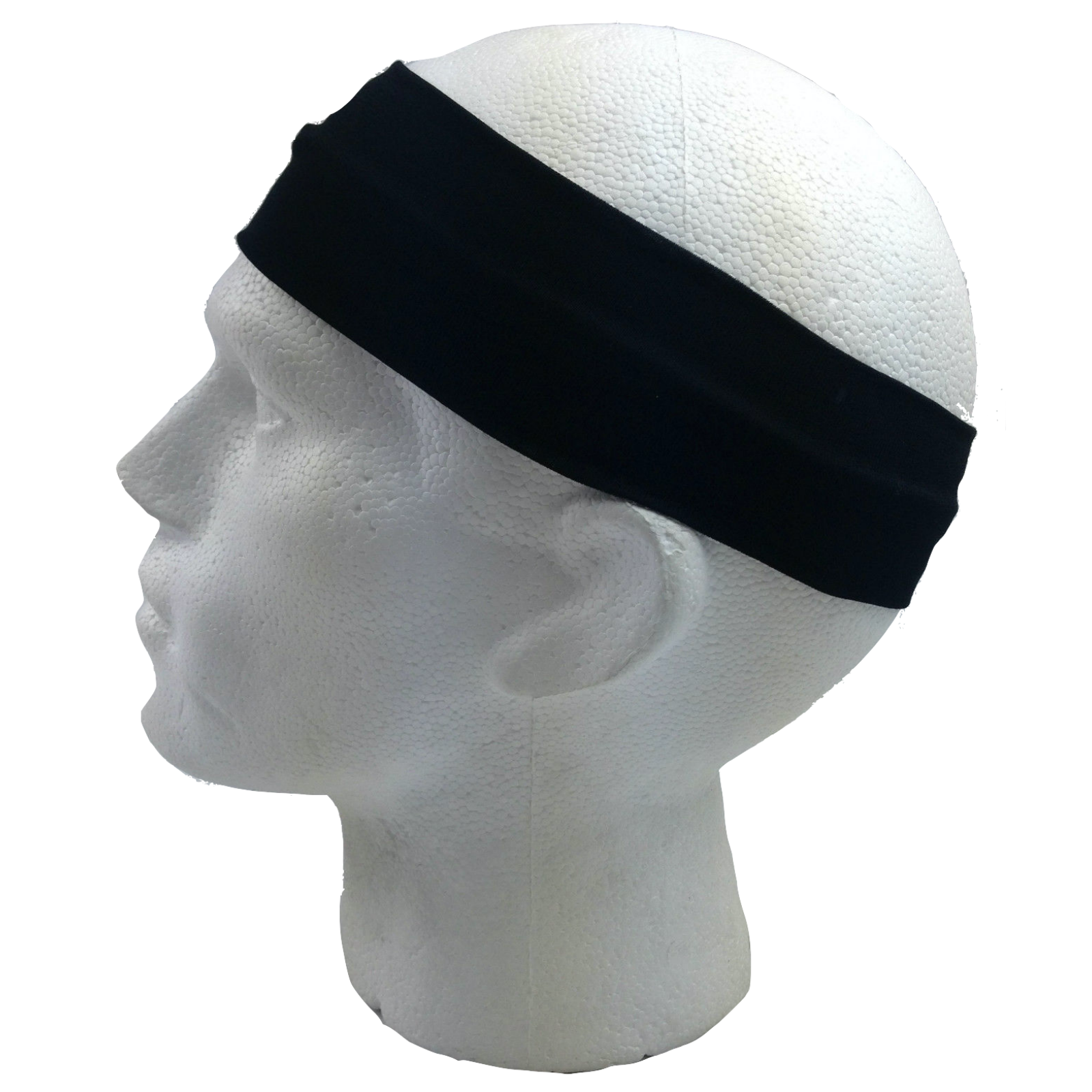 2pc Set Plain Headband Elastic Stretch Sports Yoga Hair Band Unisex Wide Wrap V563-14895_BLACKWHITE