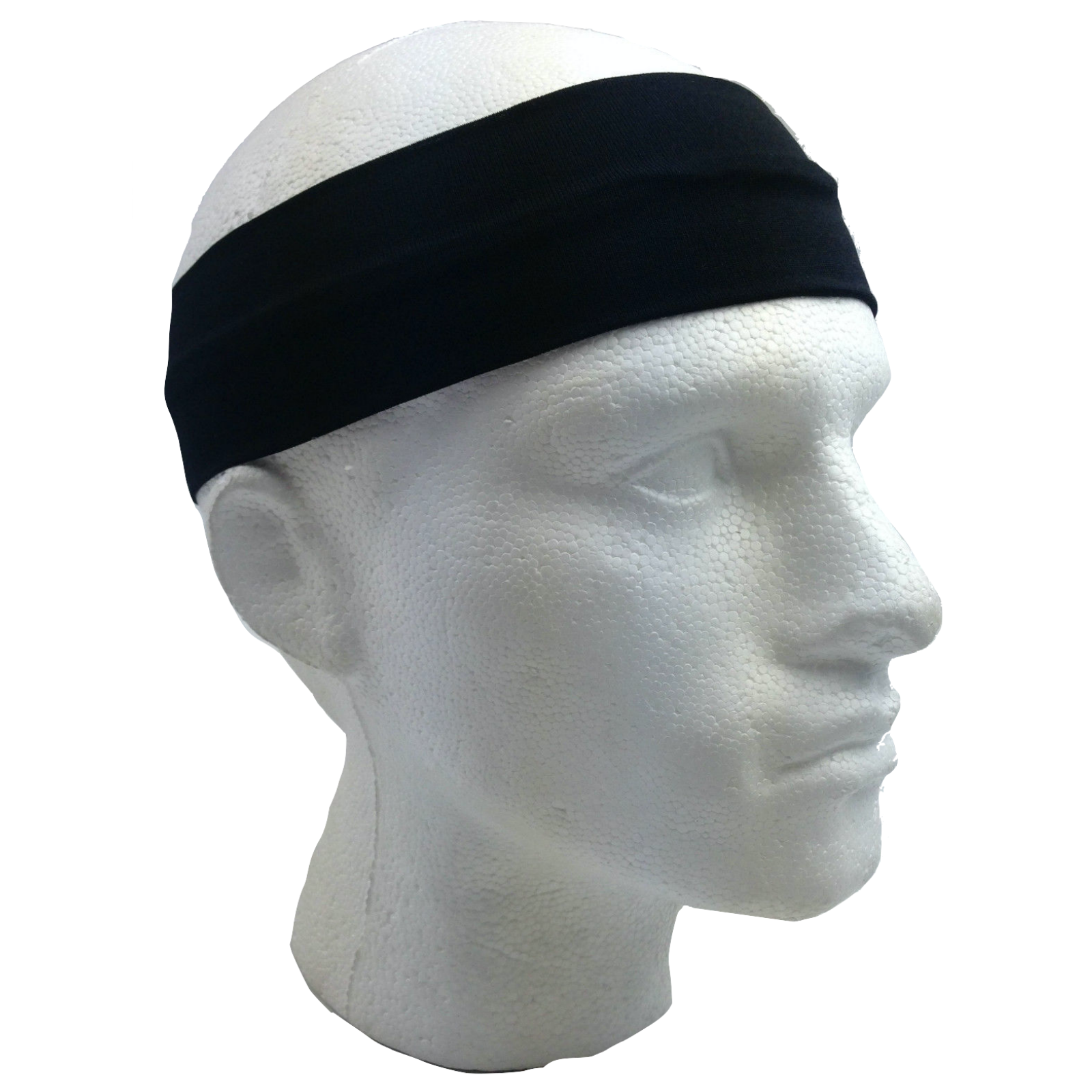 2pc Set Plain Headband Elastic Stretch Sports Yoga Hair Band Unisex Wide Wrap V563-14895_BLACKWHITE