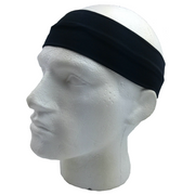2pc Set Plain Headband Elastic Stretch Sports Yoga Hair Band Unisex Wide Wrap V563-14895_BLACKWHITE