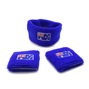 Australia Day Australian Flag Head Hand & Wrist Band Set Sweatband Accessories V563-14901