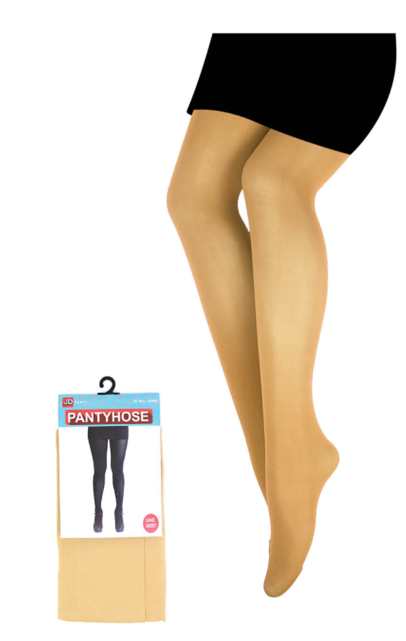 PANTYHOSE Tights Stockings Hosiery Womens Ladies Plain Colours - Beige - One Size Fits Most V563-15200-BGE-ONESIZE