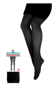 PANTYHOSE Tights Stockings Hosiery Womens Ladies Plain Colours - Black - One Size Fits Most V563-15200-BLK-ONESIZE