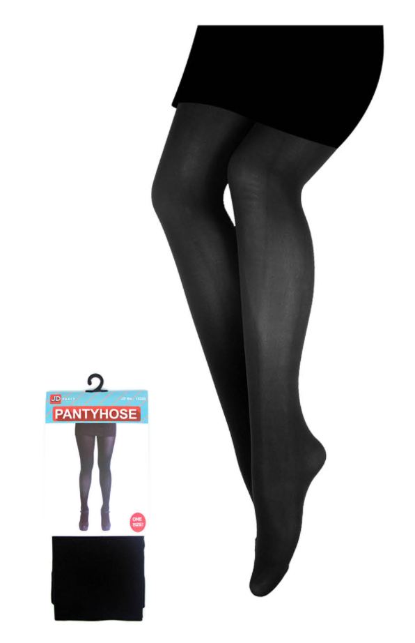 PANTYHOSE Tights Stockings Hosiery Womens Ladies Plain Colours - Black - One Size Fits Most V563-15200-BLK-ONESIZE