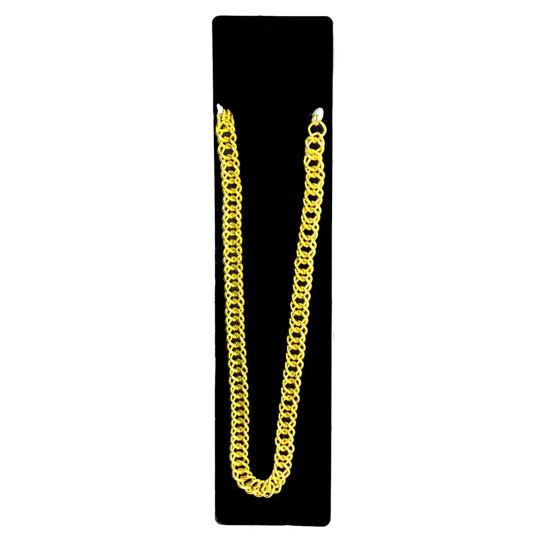 BIG NECKLACE 50cm Pimp Costume Party Fancy Dress Gangster Chain Jewellery - Gold V563-15800-GOLD