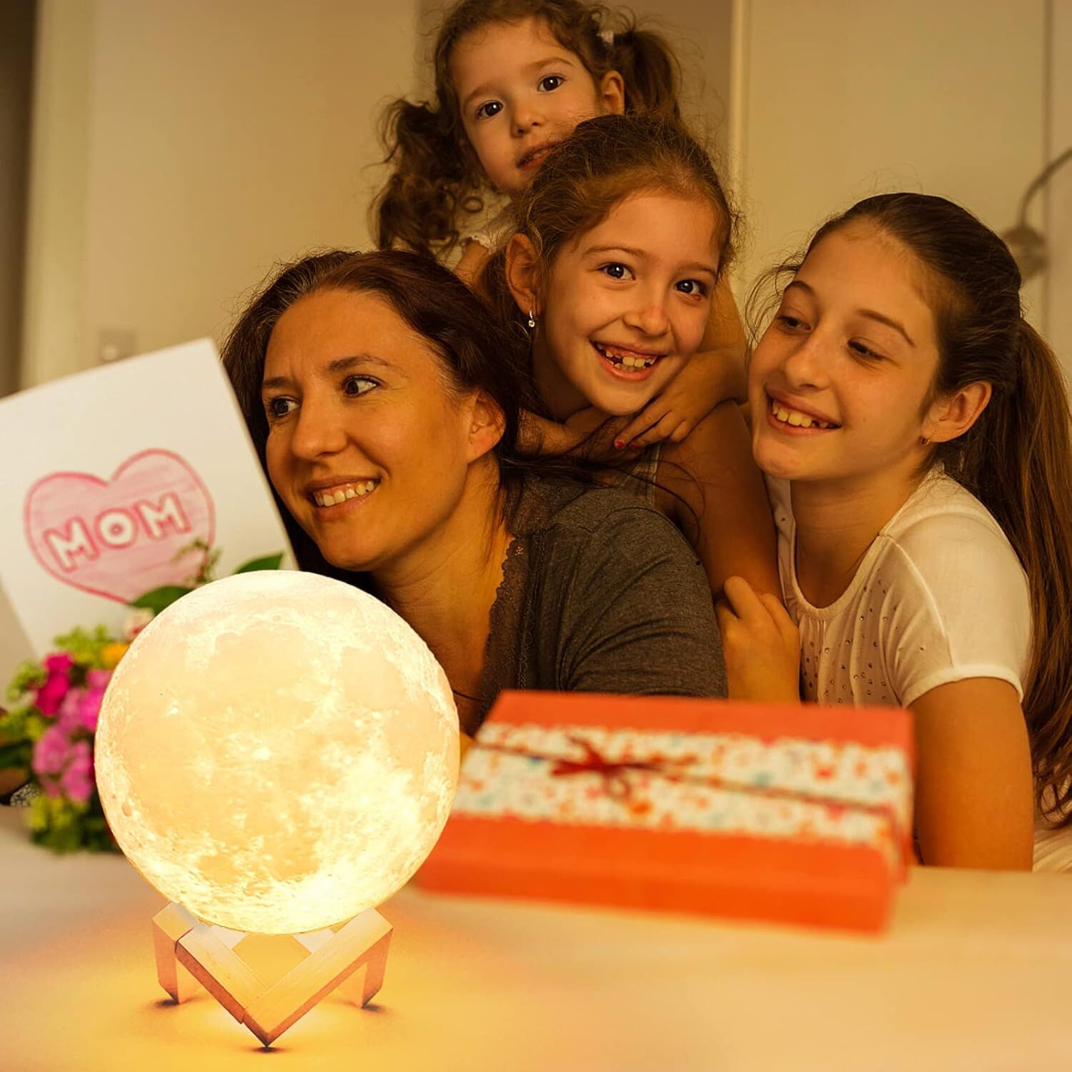 3D Moon "Tap" Lamp Night Light Moonlight for Desk/Table V563-16453