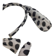3pcs DOG EAR HEADBAND w Bow Tail Animal Costume Halloween Party Hair Dalmatian V563-17201-DOGEARS