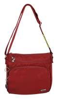FIB Mens Crossbody Bag Satchel Adjustable Shoulder Strap Travel - Burgundy V563-1730RXXBURGUNDY