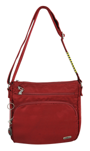 FIB Mens Crossbody Bag Satchel Adjustable Shoulder Strap Travel - Burgundy V563-1730RXXBURGUNDY