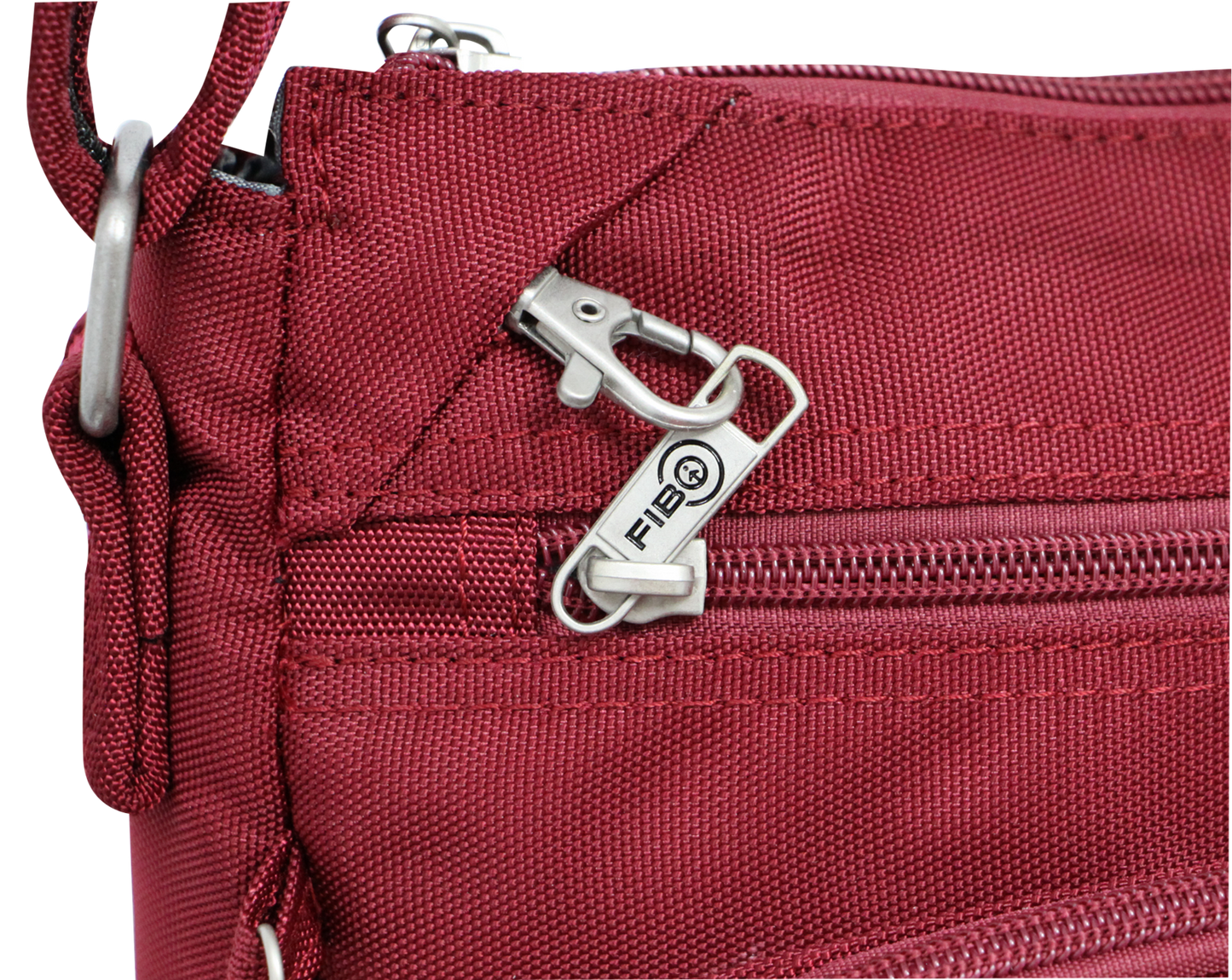 FIB Mens Crossbody Bag Satchel Adjustable Shoulder Strap Travel - Burgundy V563-1730RXXBURGUNDY
