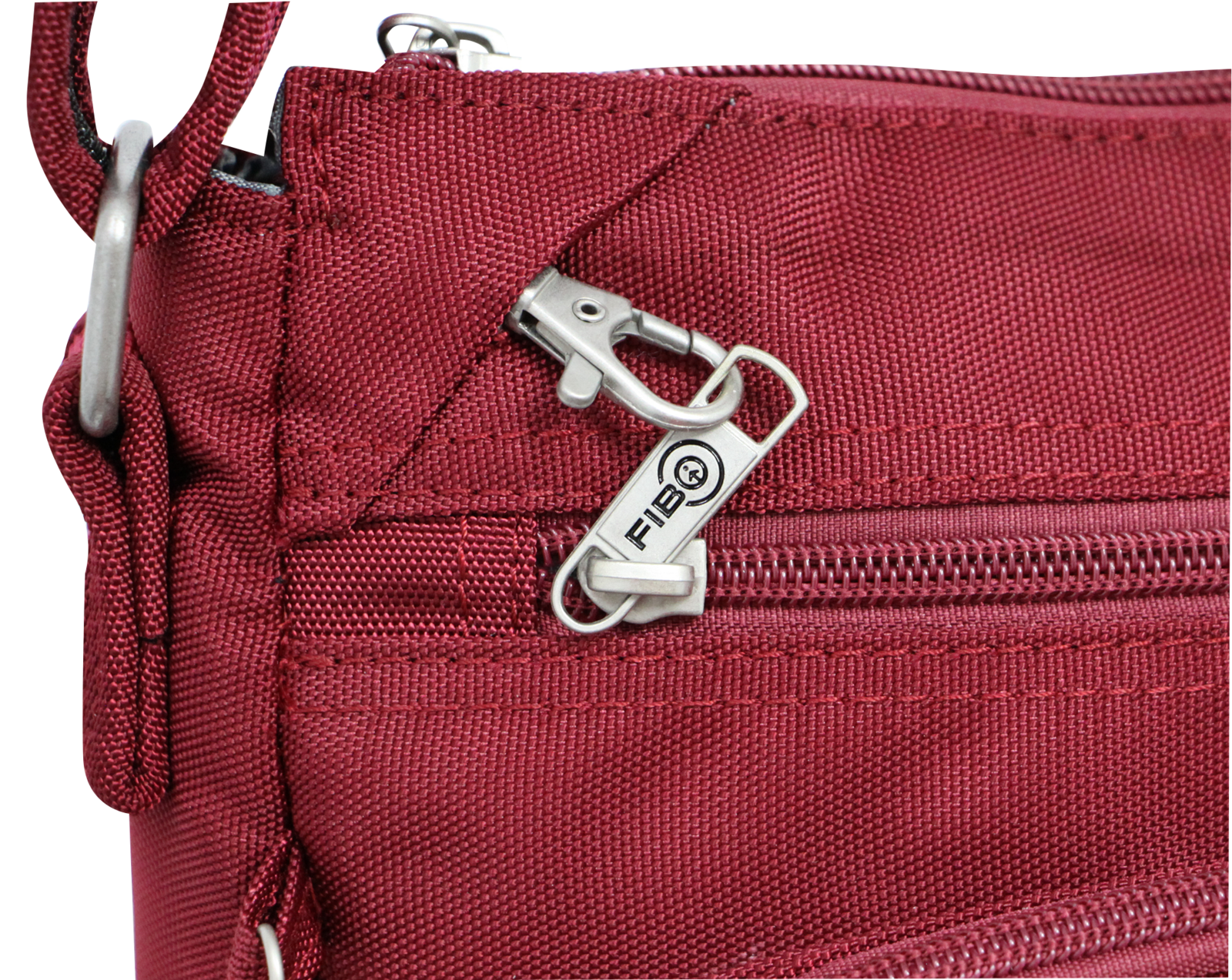 FIB Mens Crossbody Bag Satchel Adjustable Shoulder Strap Travel - Burgundy V563-1730RXXBURGUNDY