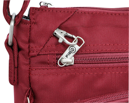 FIB Mens Crossbody Bag Satchel Adjustable Shoulder Strap Travel - Burgundy V563-1730RXXBURGUNDY